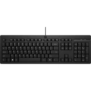 HP 125・Tastatur・USB・Ukrainisch (266C9AA#A2Q) - Schwarz