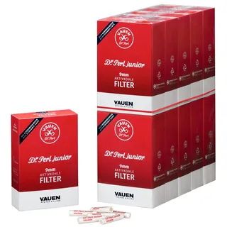 Dr. Perl Junior 9mm Aktivkohlefilter 10x100er Schachtel