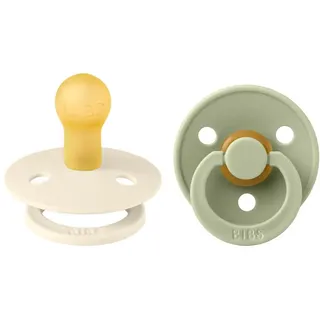 Bibs Schnuller Colour 2er Pack Ivory+Sage 0-6m