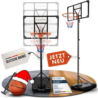 VALENESS Basketballkorb VALENESS® Basketballständer Outdoor - verstellbar [135 bis 305 cm] (1-St) Jugendliche