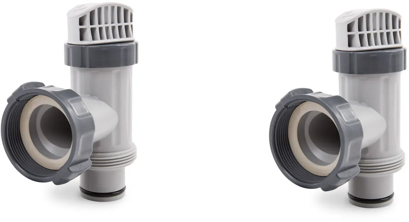 Intex Absperrhahn für Ø 38 mm Poolschlauch | 2 Stück