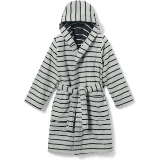Tchibo - Kinder-Bademantel - Herren - Gr. 122/128 - schwarz/gestreift