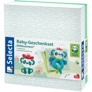 Selecta 61080 Tulips Garden, Baby Geschenkset, Willkommen,