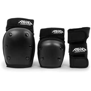 Rekd Protection Rekd Heavy Duty Triple Schoner Set - Black - XL