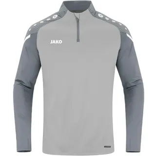 Jako Performance Ziptop Kinder soft grey/steingrau 164