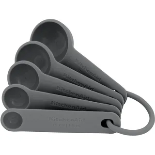 KitchenAid 5pc Messlöffel Set - Holzkohle Grau