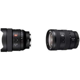 Sony SEL14F18GM | Vollformat FE 14mm F1.8 GM - Premium G Master Serie Objektiv mit Festbrennweite & E 16-55mm f/2.8 G | APS-C, Standard-Zoom-Objektiv (SEL1655G)