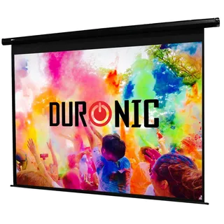 Duronic EPS80/ 43 Motorleinwand / 80" / 4:3 / 163 x 122 cm / 4 K Full HD 3D / Verstärkung 1.0 / elektrische Projektor Leinwand / Beamer Leinwand / Heimkino, Büro, Präsentationen, Schulen, Events