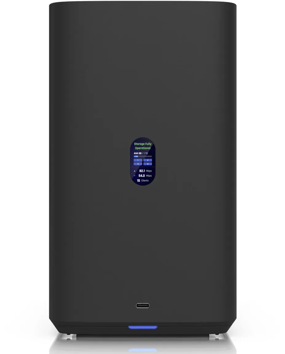 Ubiquiti UNAS 4 Schwarz 0/4 2.5"/3.5" SSD/HDD, 2x M.2 NVMe SSD, 1x 2.5GbE, 1x USB-C Expansion, 4GB RAM