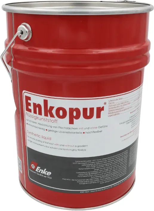 Enke Enkopur Flüssigkunststoff - 25 kg, silbergrau
