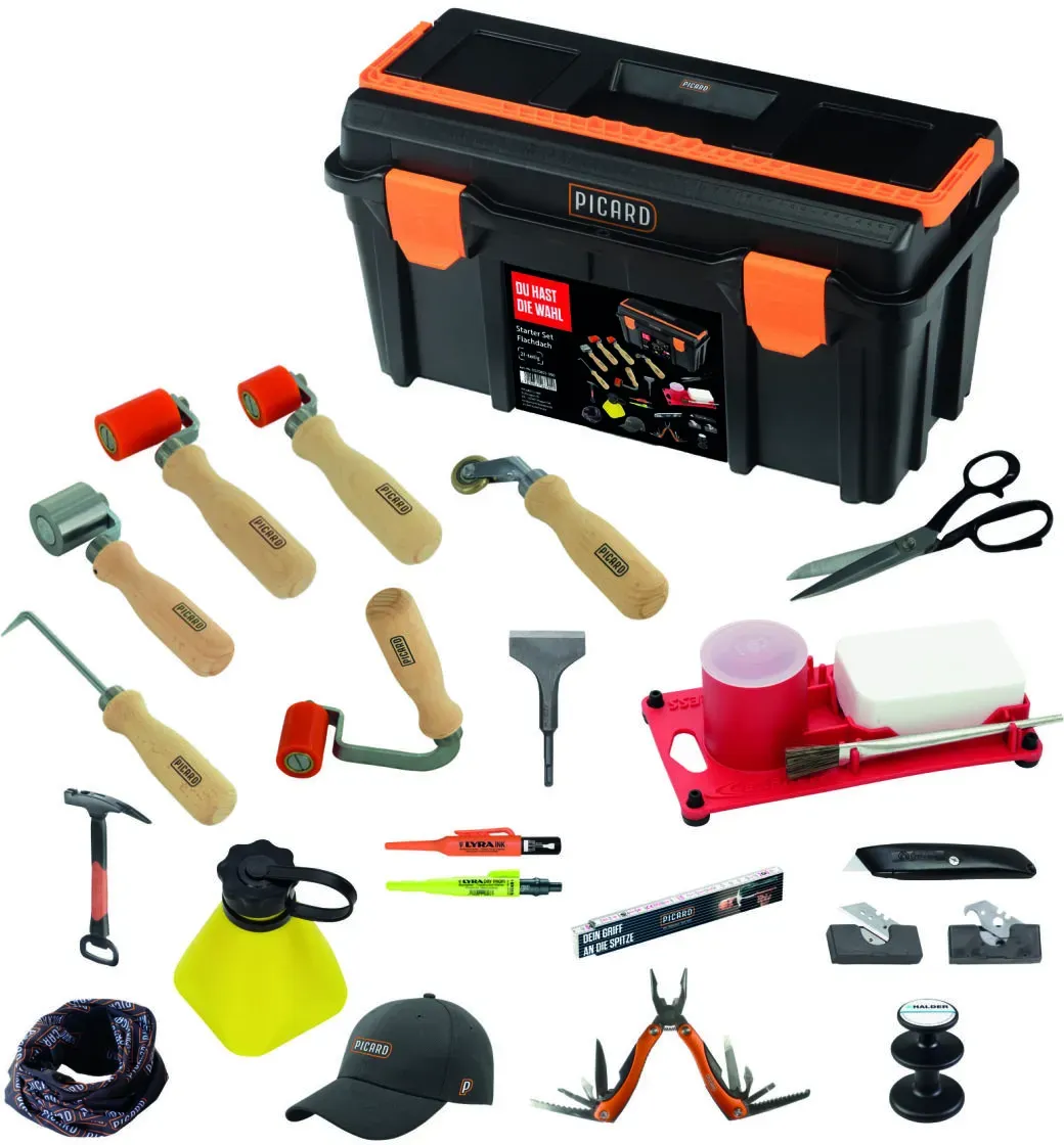 PICARD Starter Set Flachdach im Kunststoffkoffer 21-teilig Nr. 0070021-050