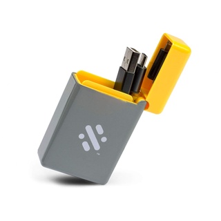 ThumbsUp! Thumbs Up Swipe Flip - Ladeadapter 3-in-1, ausziehbar - Gelb