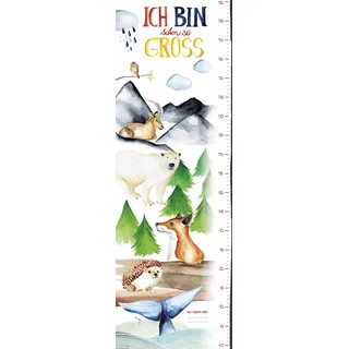 Close Up Messlatte Poster/Kinderzimmer Wandbild für Mädchen & Jungen/Kindermesslatte 30x 91,5cm