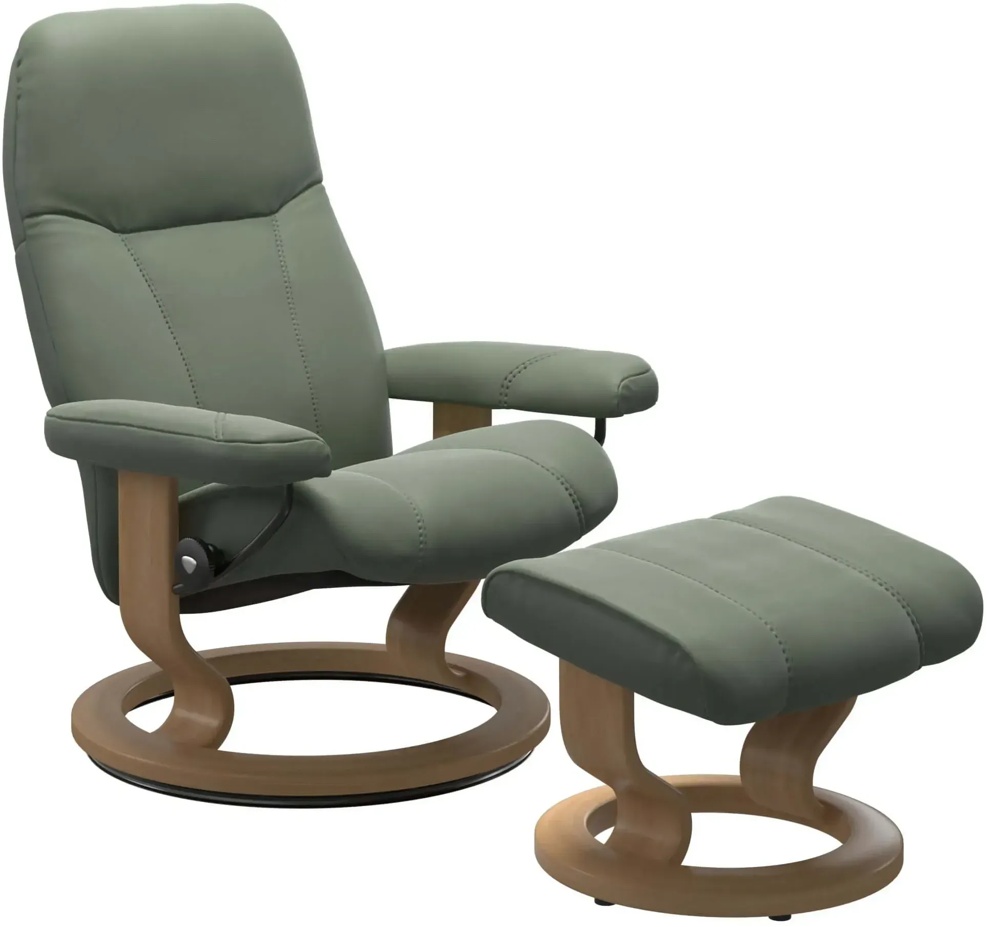 Stressless Consul Classic | in Leder Batick Batick Thyme Green M Eichefarben