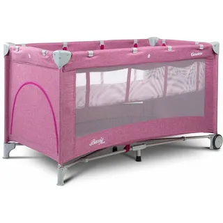 CARETERO Basic Plus Baby Reisebett mit Matratze 120x60 cm - Faltbares Reisebett für Babys bis 15 kg - Ab Geburt bis 4 Jahre - Inkl. Transporttasche - Lavenda