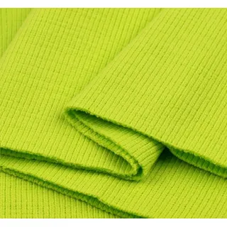 Bündchen Schlauch Meter Bund Stoff Jersey Pullover Strick Ärmel Ware 16x80 cm (apfelgrün)