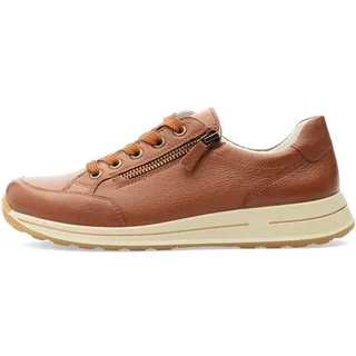ARA Damen Osaka Low-Cut Sneaker, Cognac, 40 EU Weit - 40 EU Weit
