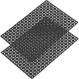 TONFEION Spülbeckeneinlage 40x30cm, PVC Spülenmatte Muster Ling Spülenschutzmatte, Robuster, Gegen Kratzer im Spülbecken, Spülbecken Schutzmatte zum Abstellen und Trocken von Besteck