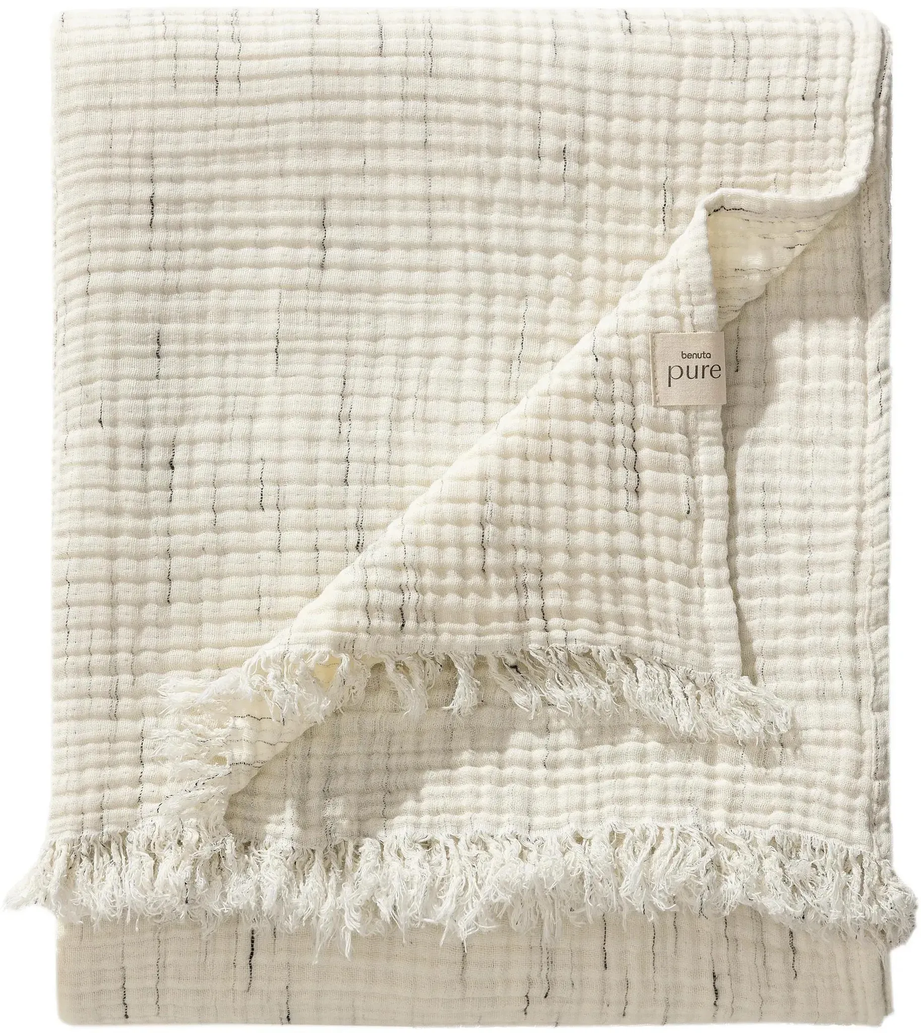 benuta Pure - Baumwolldecke Jona Cream 140x200 cm