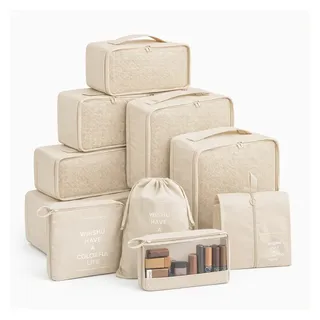 travelfreund® 8er Set Kofferorganizer Packtaschen mit Kosmetiktasche - Packtaschen - Packing Cubes - Reiseorganizer & Kleidertaschen für Reisen - Travel Bag