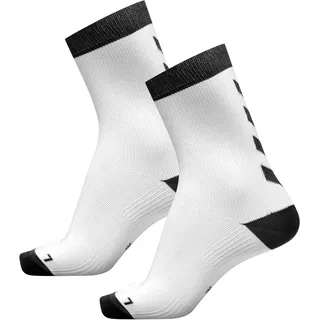 hummel Unisex Element Indoor Sport 2 Pack Socken, WHITE/BLACK, 41 EU