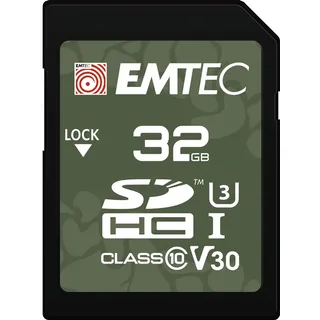 Emtec SD-Karte für den Außenbereich, 32 GB, UHS-I U3 V30, Klasse 10, SD-Karte, IPX6- und IPX7-Schutz, ideal für 4K-UHD-Videos