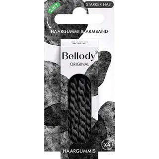 Bellody Original Haargummis Classic Black 4 Stück