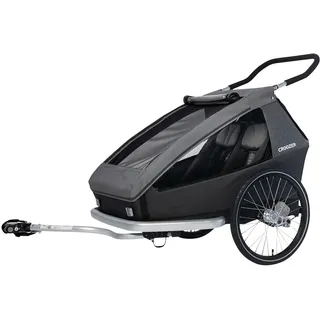 Croozer Croozer, Kid Keeke 2 Fahrradanhänger Für Kinder, Berggrau, Ns, Unisex-Adult