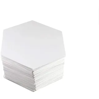 Apostrophe Games Blanko Hexagon Spielkarten (Mattes Finish) 83 mm x 95 mm, 120 Blankokarten, Brettspielkarten