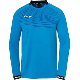 Kempa Wave 26 Longsleeve Unisex Sport Langarmshirt Sport-Pullover Handball Torwart-Trikot Langarm-Pullover für Handball Volleyball Indoor - elastisch und schnelltrocknend, Handball-Trikot, Kempablau/Royal, M