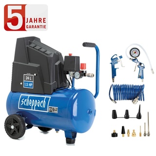 SCHEPPACH 8bar Druckluft Kompressor HC25o Set Spiralschlauch - Zubehör
