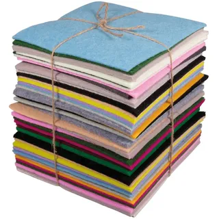 buttinette Filz Mix bunt 15 x 15 cm 500 g