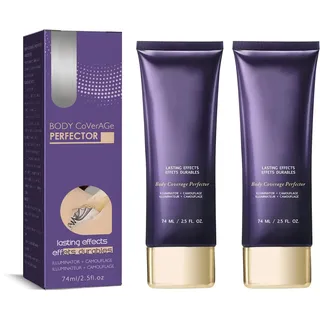 Abdeckcreme für Besenreiser, Concealer-Creme, Tattoo Abdeckung Make Up, Bein Make Up Wasserfest, Body Make up, Foundation Wasserfest Für Arm Bein Narben (2PC)