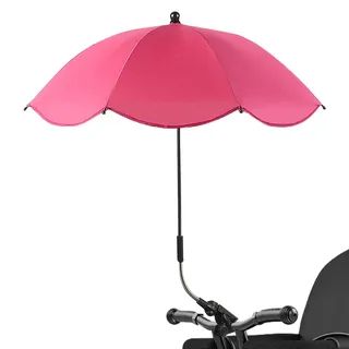 Kinderwagen-Regenschirm für Kleinkinder | Kinderwagenschirm mit Klemme,Sonnenschutz-Regenschirm mit verstellbarer Klemme, UV-Schutz, Kinderwagen-Sonnenschutz-Regenschirm für Kleinkinder
