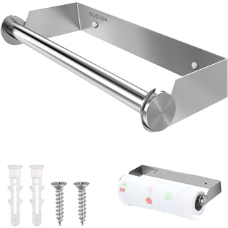 Does Not Apply Küchenrollenhalter Wand 28 cm Küchenrollenhalter Ohne Bohren Papierrollenhalter Edelstahl Wandrollenhalter für Küche und Badezimmer