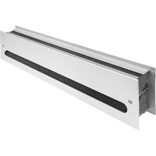 MS Beschläge schalldämmendes Lüftungsgitter Türlüftung Metall en iso 717-1 Silber F1)