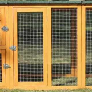zooprinz Hühnerstall Flexi 215 x 70 x 65 cm Braun