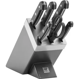 Zwilling Gourmet Selbstschärfender Messerblock 7-tlg. Grau