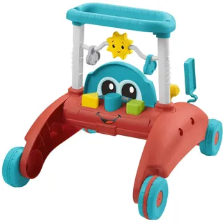 Fisher-Price - 2-Seiten Auto-Lauflernwagen, mitwachsendes interaktives Spiel-Center mit über 50 Liedern,Deutsche Edition, Babyspielzeug für Kinder ab 6 Monaten, HJP50