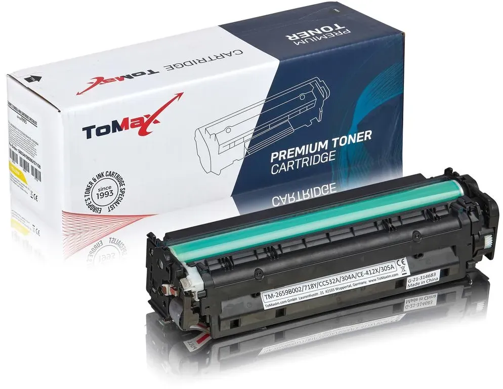 ToMax Premium ersetzt HP CE412X / 305A Toner, gelb