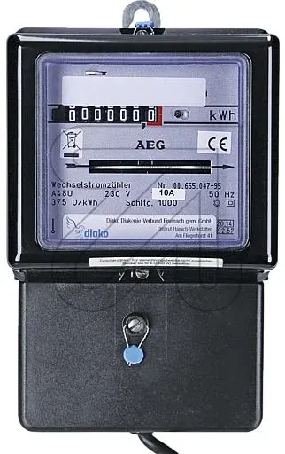 Wechselstromzähler 10A mit Zwischenstecker