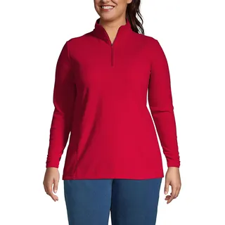 Lands' End Damen Fleece-Pullover 502938 Plus Size - 3XL
