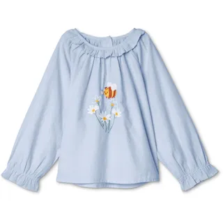 Tchibo - Kinder-Chambray-Bluse - Mädchen - Gr. 98/104 - hellblau