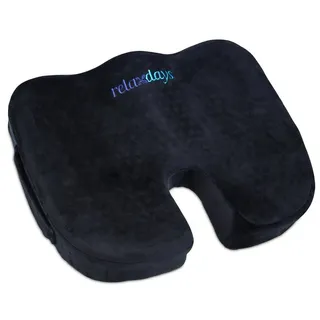 Relaxdays Ergonomisches Sitzkissen, schwarz