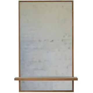 Tikamoon Spiegel aus Teak mit Ablage Wandspiegel