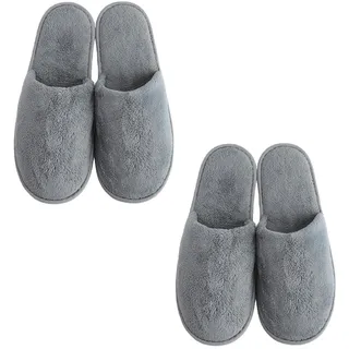 HENGBIRD Waschbare GäStepantoffeln 2er-Set, 7mm Rutschfeste Eva Sohle Hausschuhe GäSte,Hotel Slipper für Damen & Herren Wiederverwendbare Hotelslipper für Zuhause, Hotel, GäSte und Reisen - 45 EU