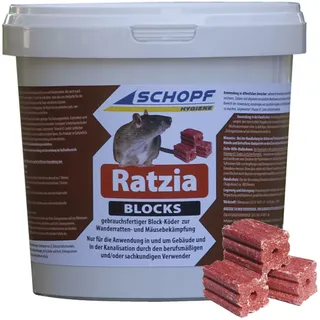 Schopf Ratzia Blocks 5.0 Mäuse Rattenköder Eimer 3 kg