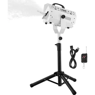 Vevor Schneemaschine, 1200 W, Schnee Maschine mit höhenverstellbarem Ständer, Schneeflockenmaschine mit kabelloser Fernbedienung, Kunstschneeerzeuger für Weihnachtsfeiern, Hochzeitsbühneneffekte