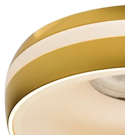 Kanlux Einbaustrahler mit Lichtring Downlight ELICEO tief 68mm weiß gold Kanlux 35295