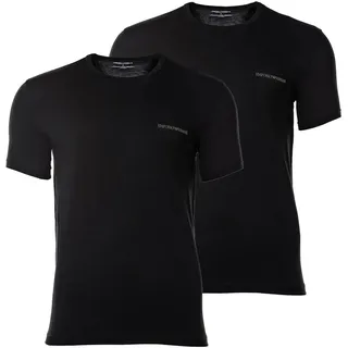 Emporio Armani CORE Logoband Shirt Herren (2-pack) - Schwarz L
